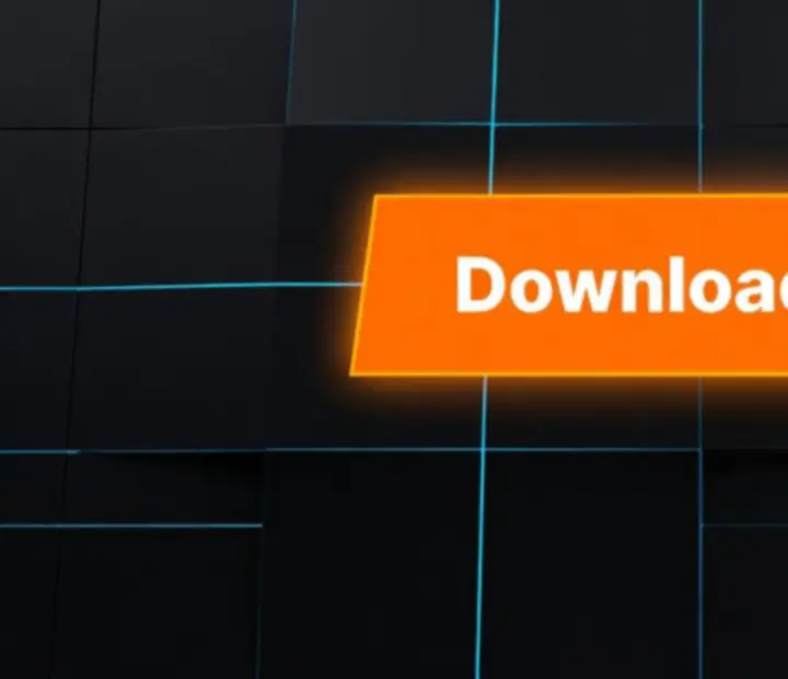 Dark futuristic UI mockup showcasing Rope Hero: Vice Town download interface