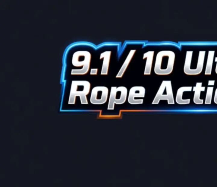 Ropesurge editorial rating badge declaring Ultimate Rope Action Sim status